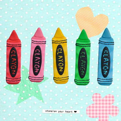 CLAYON: Polymer Clay Hair clips