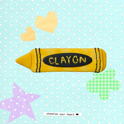 CLAYON: Polymer Clay Hair clips