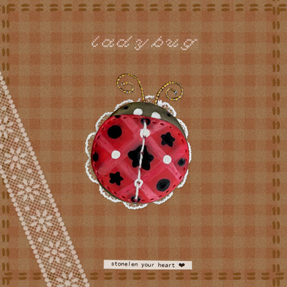 Tiny ClayQuilt Accessories: Ladybug in My Yard Collection