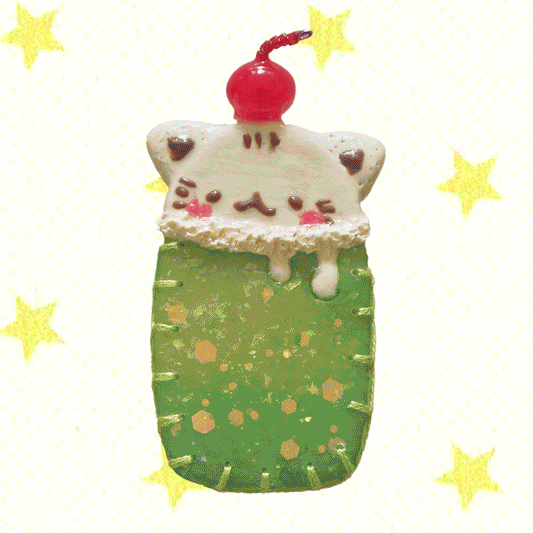 Cream Soda: Polymer Clay Hair clips