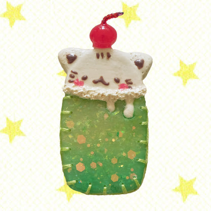 Cream Soda: Polymer Clay Hair clips