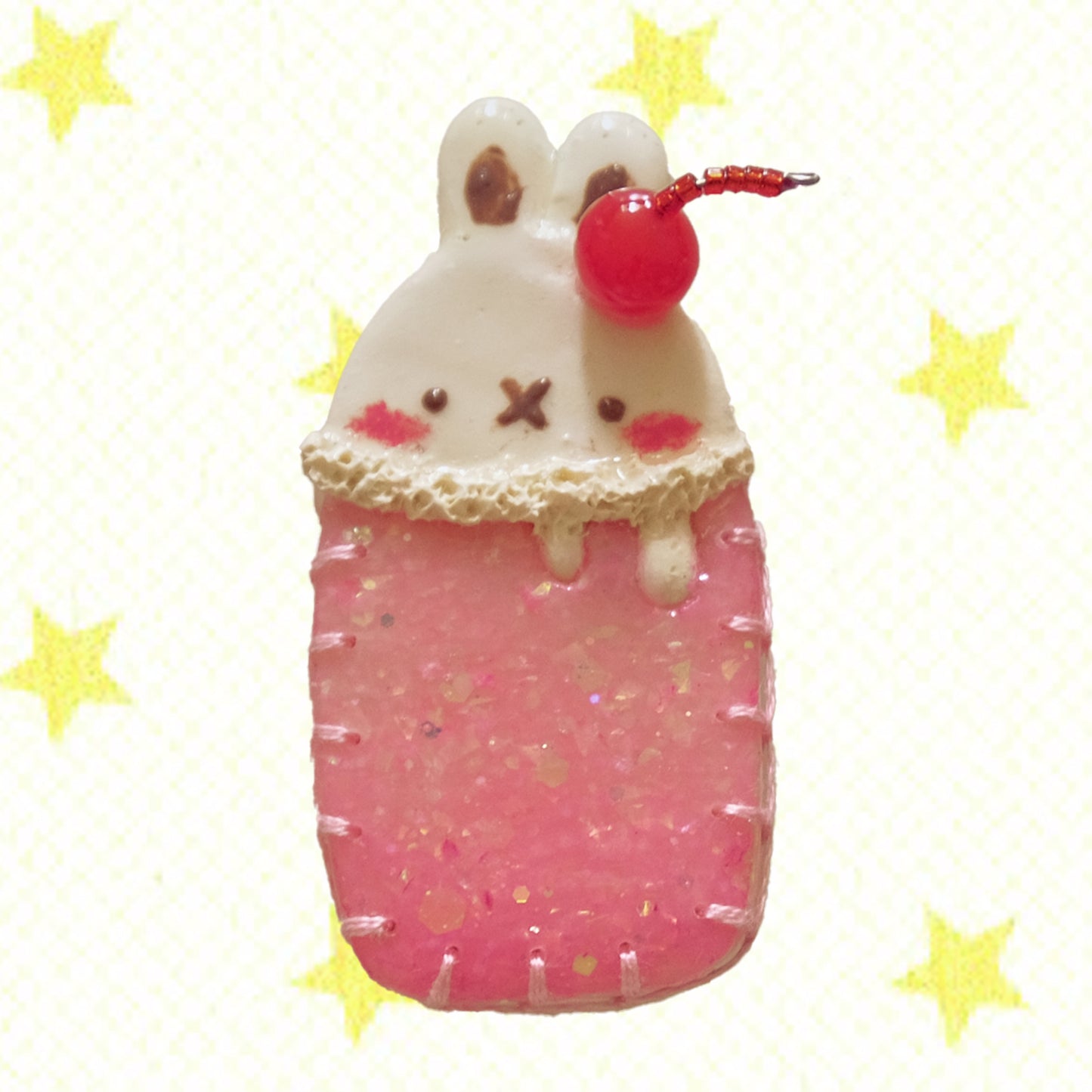 Cream Soda: Polymer Clay Hair clips