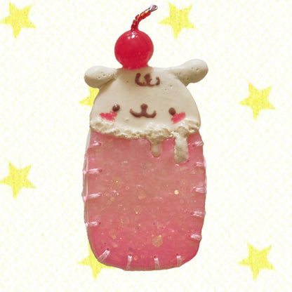 Cream Soda: Polymer Clay Hair clips