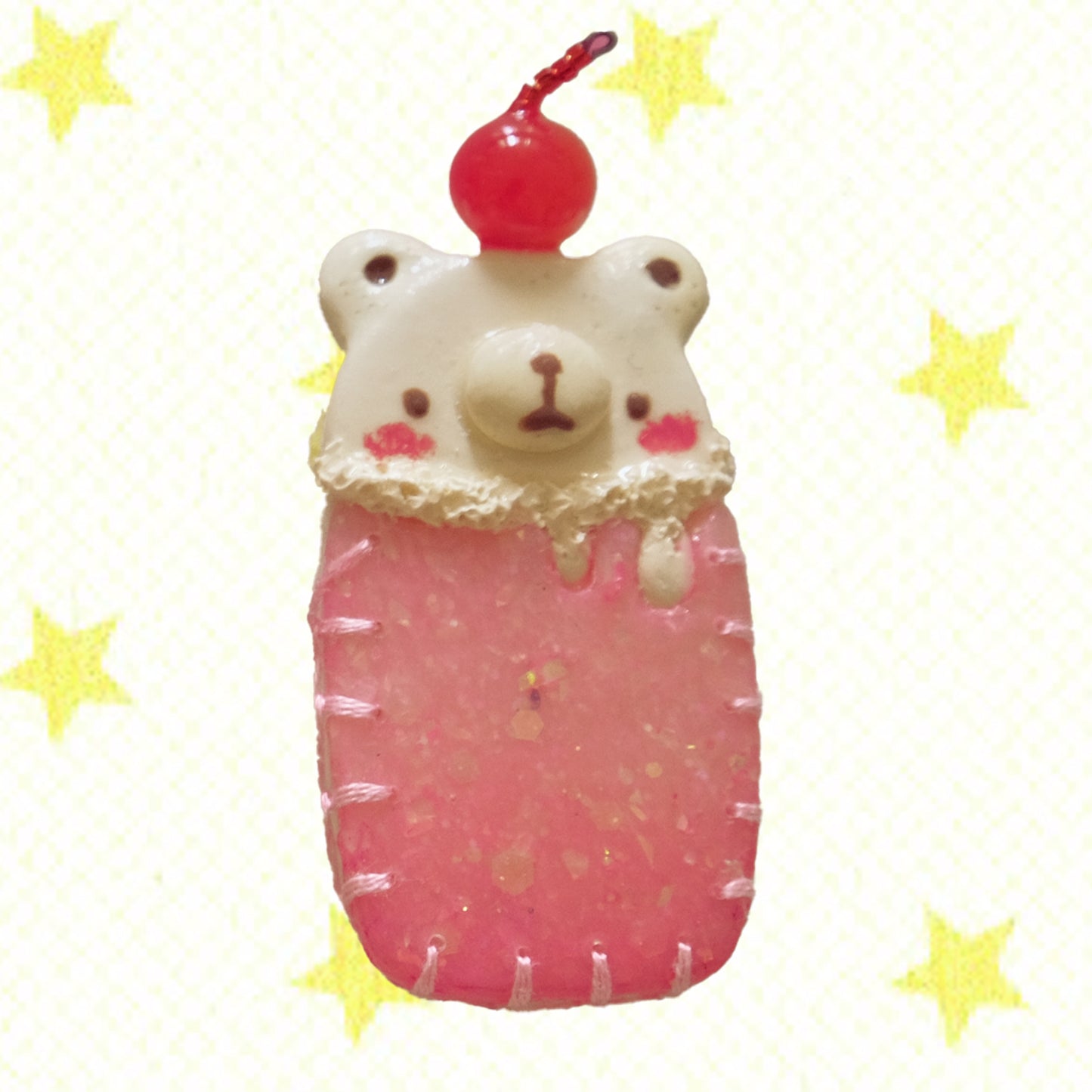 Cream Soda: Polymer Clay Hair clips