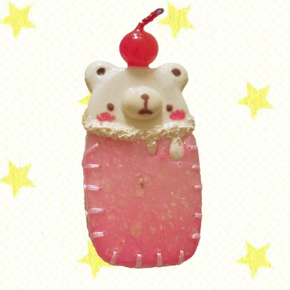 Cream Soda: Polymer Clay Hair clips