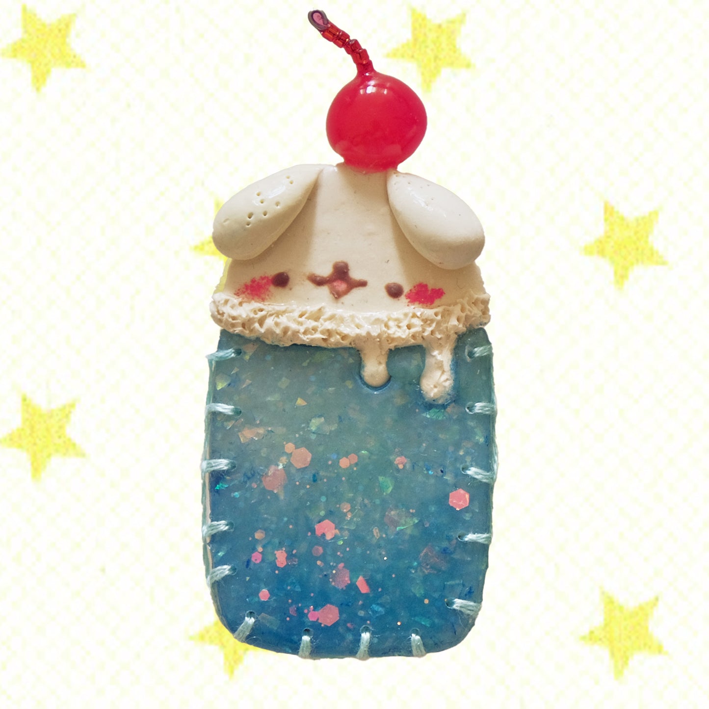 Cream Soda: Polymer Clay Hair clips
