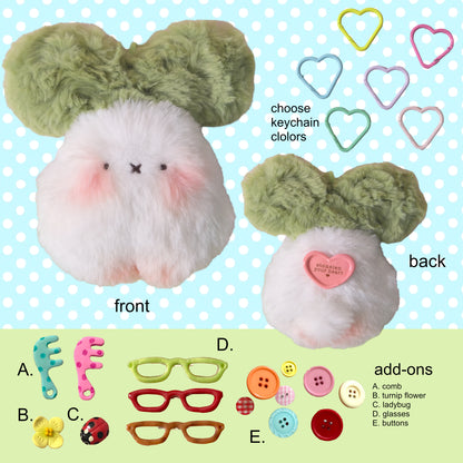 (Pre-Order) Fluffy Turby Plush Keychain